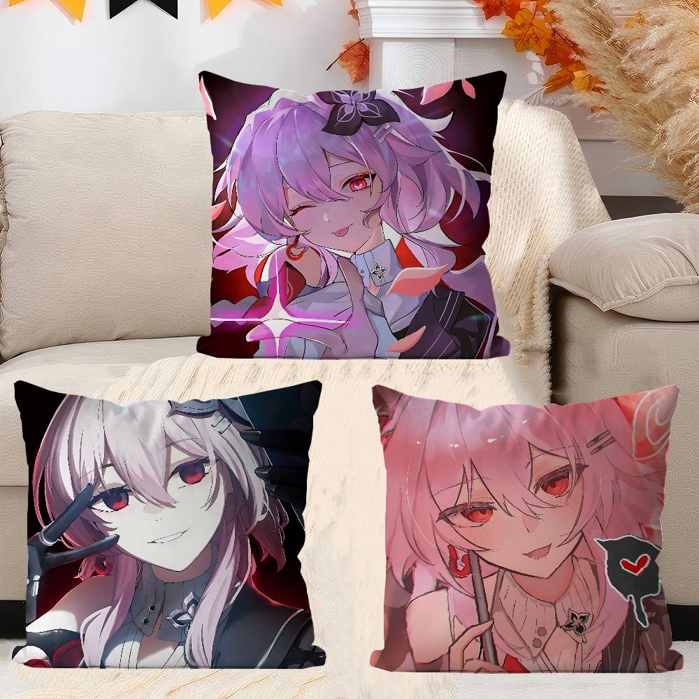 Evernight Pillow Covers Cartoon Sofa Decorative Home Double-sided Printing Short Plush Cute Cushion Cover