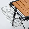 Folding Hanger Compact Foldable Stainless Steel Outdoor Picnic Table Organizer Storage Basket BBQ Accessories