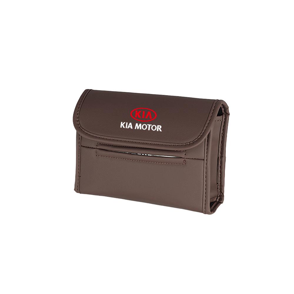Car Tissue Box Car Seat Back Tissue Hanging Storage Bag For KIA Sportage Ceed Sorento Cerato Optima Picanto Rio Soul K5 K3 K2 K4 BV3