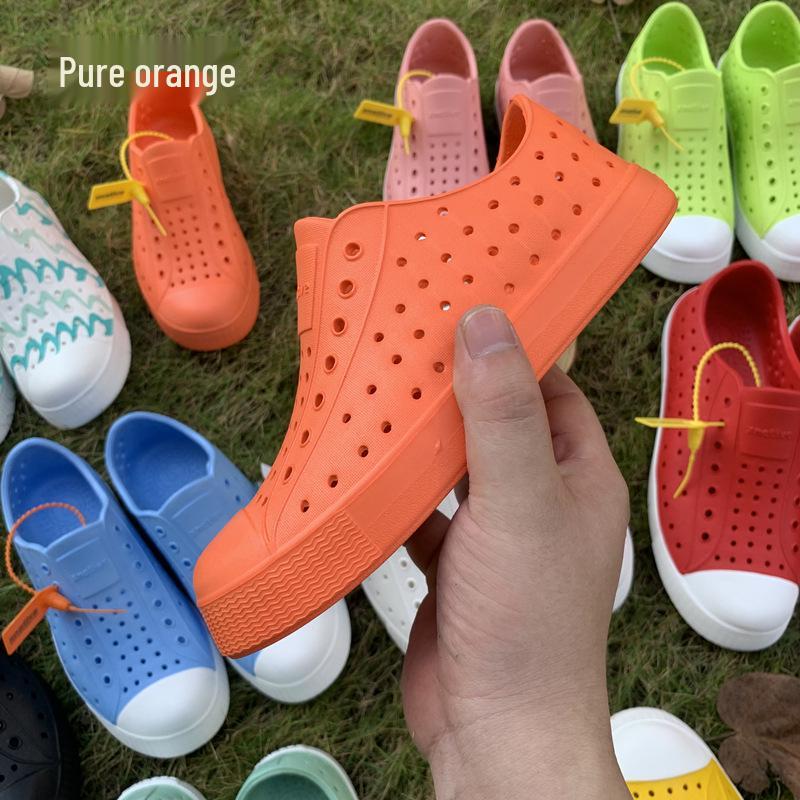 Dziecięce Antypoślizgowe Wodoodporne Letnie Sandały Plażowe - Dziurkowane Buty dla Chłopców i Dziewcząt