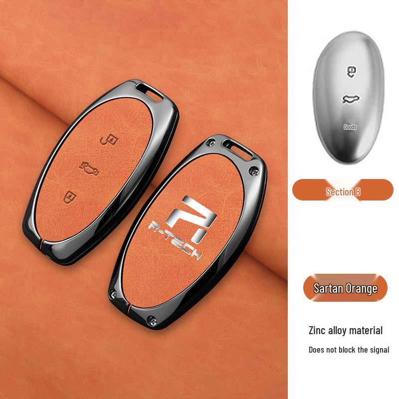 Roewe R7/F7 2023 Premium Schlüsselhülle - Fernbedienungsschale & Schnalle für 22 Modell