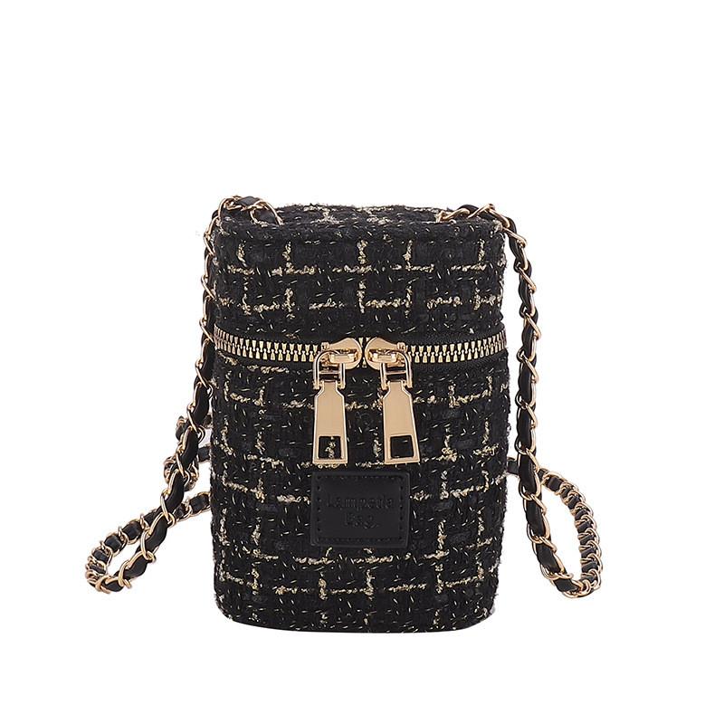 

Stylish Children s Bucket Bag In Trendy Woolen Fabric Perfect For Kids чёрный