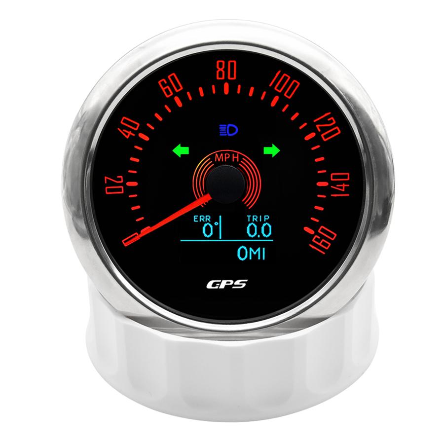85mm 3in1 Digital GPS Speedometer Gauge w/COG Trip 160MPH For Car Marine Yacht