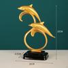 Modern Lifelike Dolphin And Bull Figurine Collectible Home Desk Decoration Feng Shui Animal