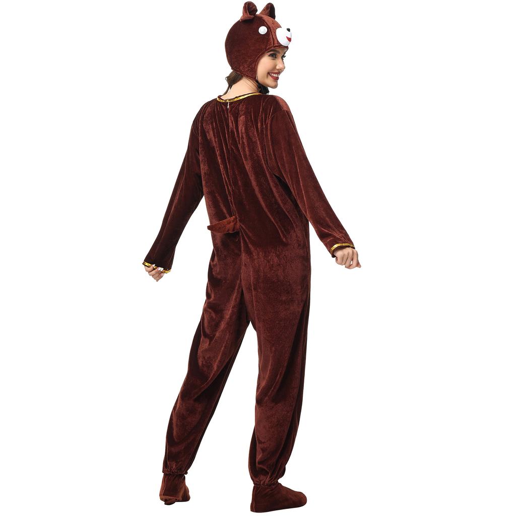Playing the brown bear animal costume, stage performance costume