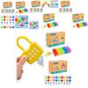 Kids Learning Lock Keys Alphabet Number Matching Early Education Toys