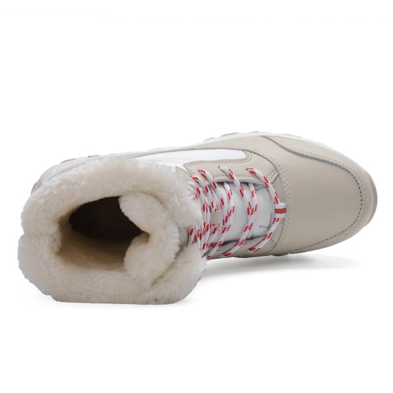 New Large-size Cotton Shoes, Casual Trend Outdoor Sports Lightweight Velvet Snow Boots for Women