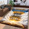Buried In Baptism Faith Print Carpet Non-slip Rug Suitable for Living Room and Bedroom Sofas