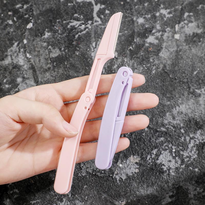 KELLY FACE Eyebrow Trimmer Set: Safety Folding Razors for Shaping & Makeup (3 Pieces).