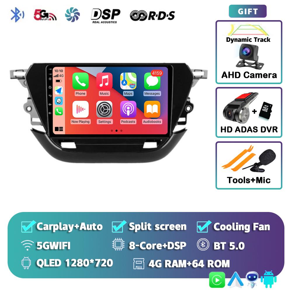 Android 14 Carplay Auto 2din For Opel Corsa F 2019 - 2025 Autoradio Car Radio Multimedia Video Player Navigation GPS Stereo DSP