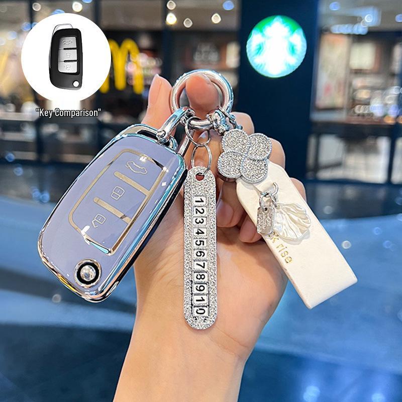 Geely Folding Key Cover for Vision X3, King Kong, Emgrand GL, Panda S1, Boyue X1, Xingrui, Binrui.