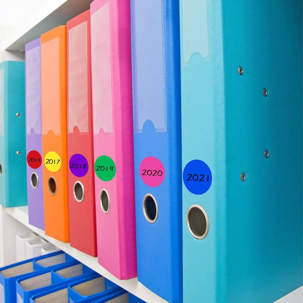 480 Pcs 2 Inch Colored Dot Stickers Round Color Coding Label Sticker Circle Moving Sticker Labels, 12 Assorted Colors Dot Stickers for Boxes Coloring