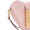 Moschino Micro Logo Metal Detachable Strap Calfskin Clutch Women clutch Pink 8402-8008-0225