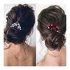 Elegant Rose Design Hair Comb Set - 2 Piece Updo Comb & Hairpin for Elegant Hairstyles, Bridal, Formal Events, and Everyday Wear - High-Quality Alloy