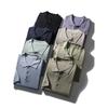 Linen Knitting Short-Sleeved Polo Shirt Men's Summer Lapels Cotton and Linen T-shirt Export Export Men's Clothing Casual T-shirt with Collar