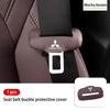 cwnqah1 cwmvjg1 For Mitsubishi Car Seat Belt Buckle Plug Leather Protective Cover Outlander Lancer Eclipse Mirage Xpander Attrage
