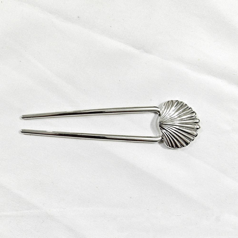 Cynk Stop Cynkowy W Kształcie Litery U Spinki do Włosów Metalowe Spinki do Włosów w Kształcie Litery U Eleganckie Patyczki do Włosów z Muszli Akcesoria Hanfu