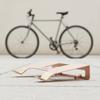 Heavy Duty Bicycle Wall Mount Wood Peg Steel Frame Rack