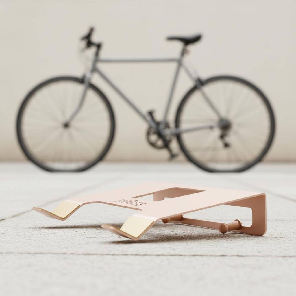 Heavy Duty Bicycle Wall Mount Wood Peg Steel Frame Rack