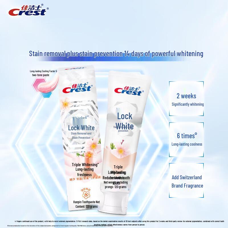Crest Dual-Action Whitening Peach Toothpaste