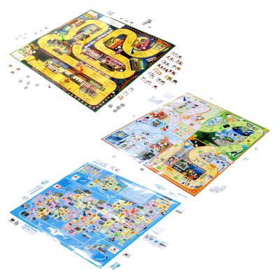 Artec Educational Sugoroku Set At Night Errand Trip with a Map of and Annual 72557 Educational New Board Elementary School Students 3-Piece (Shopping