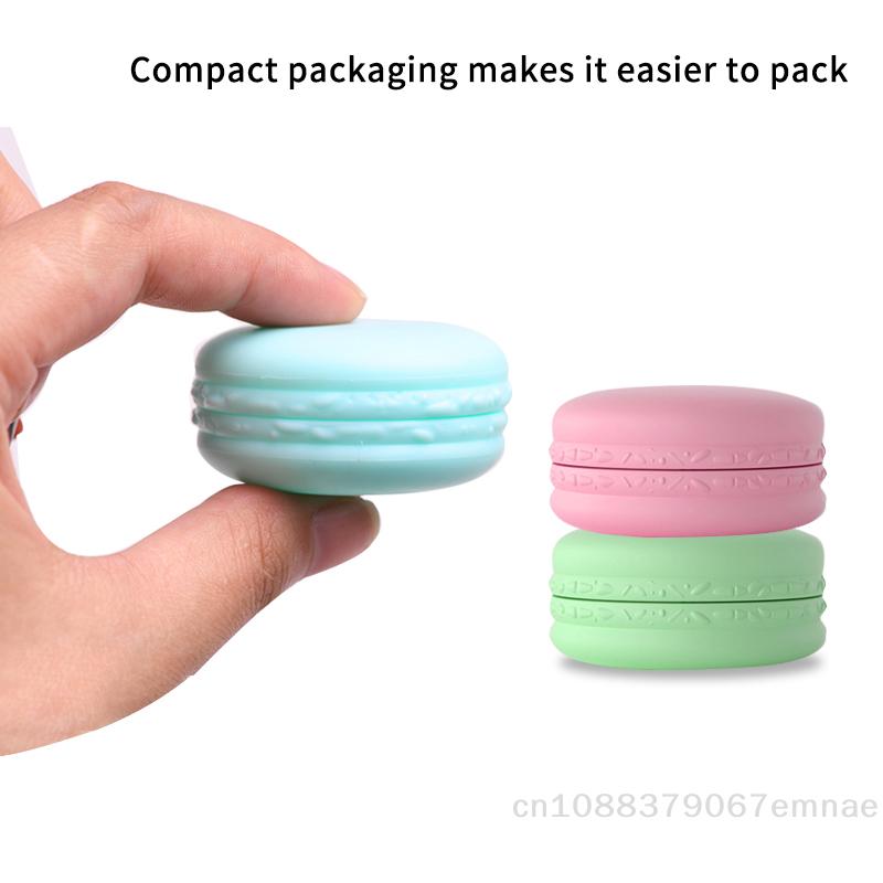 5Pc 10g Macaron Cream Jar,PP Plastic Lotion Cream Box Bottle,Cosmetic Foundation Cream Pill Storage Box,Travel Portable Makeup