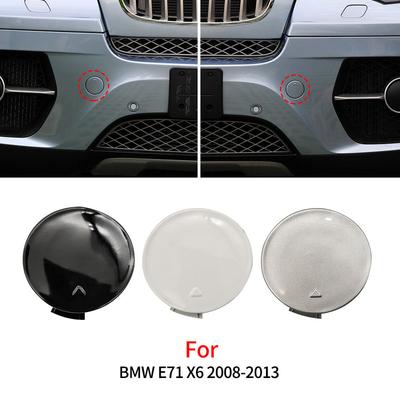 For BMW E71 Car Front Bumper Tow Hook Cover Cap Accessory Replacement Black White For BMW X6 2008-2013 51117074459 51117074460