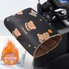 1 Pair Winter Motorcycle Gloves Windproof Waterproof Warm Handle Covers Electric Bicycle Handle Cover Cold Resistant Handguards