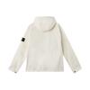 STONE ISLAND Solid Color Zip-Up Hooded Long Sleeve Jacket Men Jackets Ivory K1S1541000-91S0010-V0093