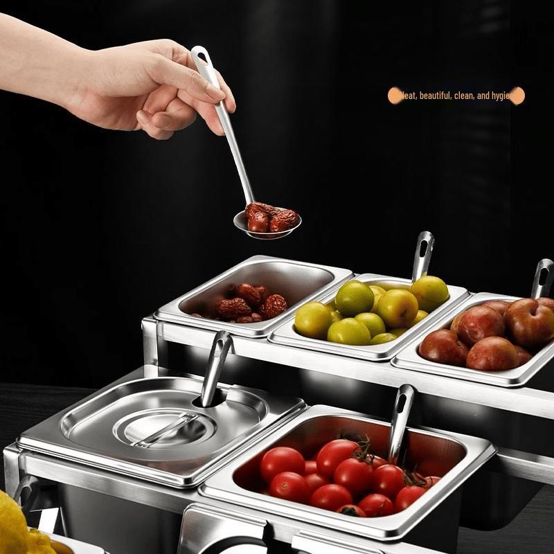 Stainless Steel Divided Condiment Dispenser Set