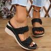 Foreign trade large size summer new women's shoes slope heel cool slippers hollow flower women's shoes high heel sandals