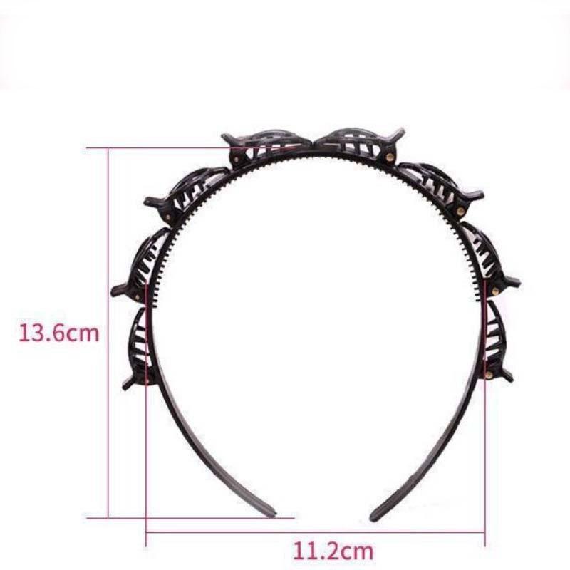 Flerlags hule flettede pannelugg pannebånd Frisørjern Tilbehør hårklemme