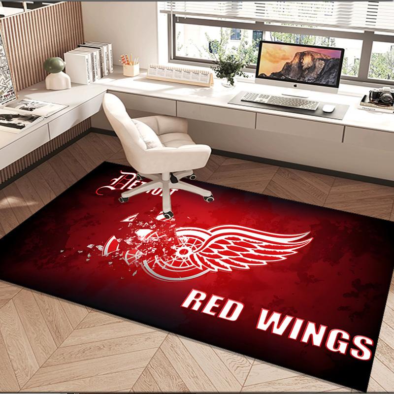 Red Wings Area Rug Suitable for Indoor And Outdoor,Carpets for Playroom, Homes, Offices, Living Rooms,Home Decor,Christmas Fan Gift