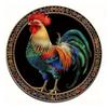 High Definition Metal Tin Sign Set Colorful Rooster Themed Round Wall Art Decor for Farmhouse Kitchen and Country Style Home Dec
