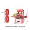 Set Cucina Giocattolo per Giochi di Ruolo con Suoni, Luci, Fornelli, Lavello e Cibo Giocattolo - Mini Cucina Giocattolo