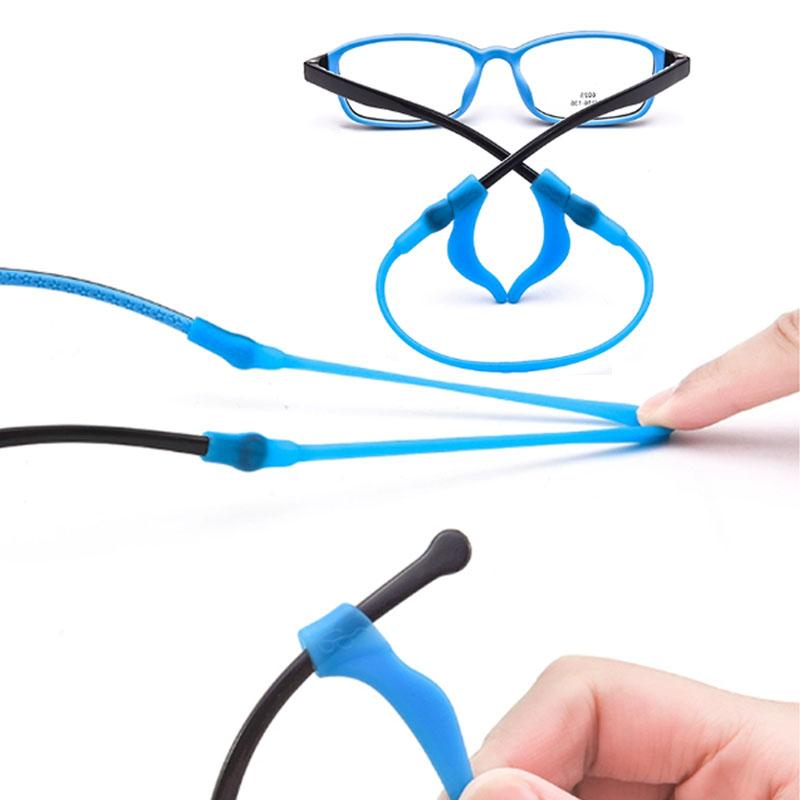 1PC Silicone Non-Slip Rope Children Glasses Chain Set Eyeglasses Glasses Sunglasses Strap Sport Cord Band Hook Holder