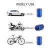 Universal Aluminum Valve Stem Caps 4Pcs Waterproof Dustproof Wheel Hub Covers for Car Motorcycle Truck Accessories Tire Chucks 1