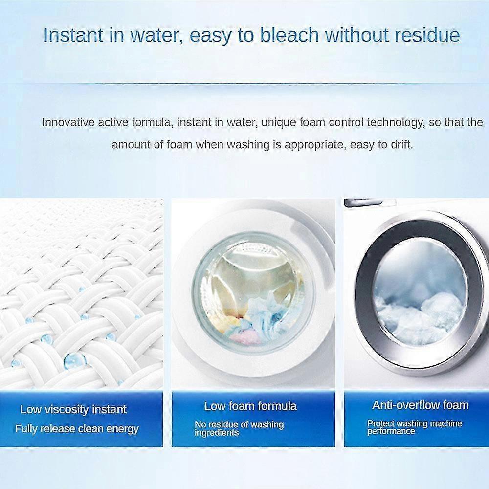 3x Active Enzyme Laundry Stain Remover Garment Stubborn Stain Cleaning Oil Removers