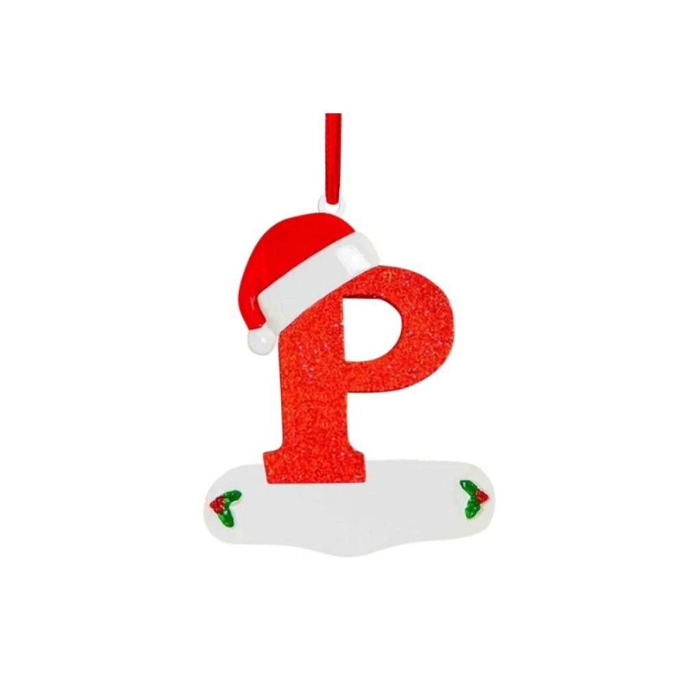 26 Letters Christmas Wishing Tree Pendant A-Z Xmas Tree Blessing Letter Pendant  DIY Decoration