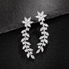Style Internet Celebrity With The Same Ear Hook, Song Huiqiao With The Same Earrings Song Zuer, Full Of Diamond Flower Earrings Women