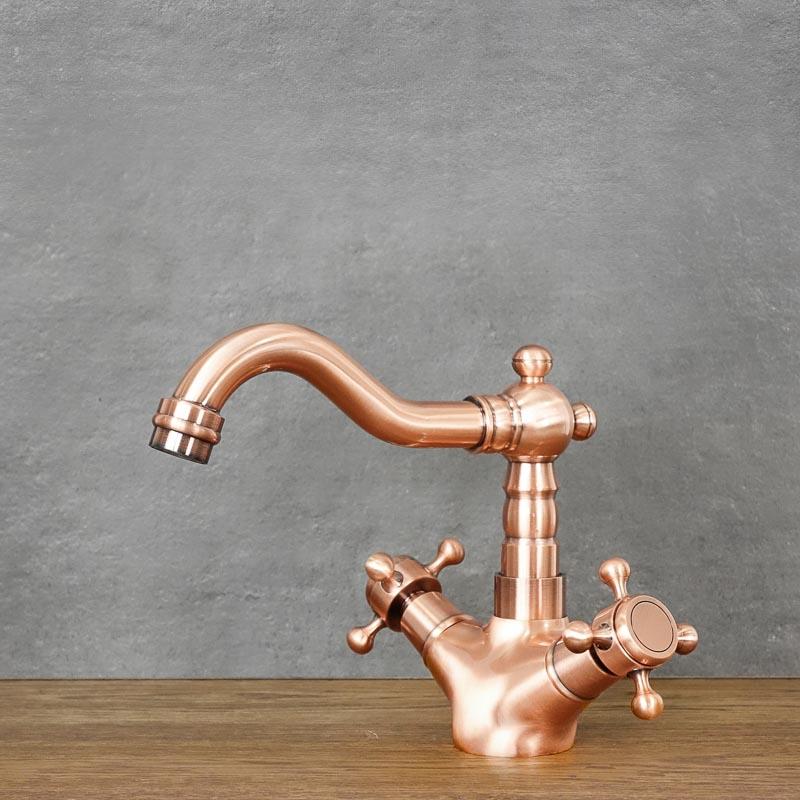 Rose Gold COPPER 1 Low Free-standing Washbasin Tap