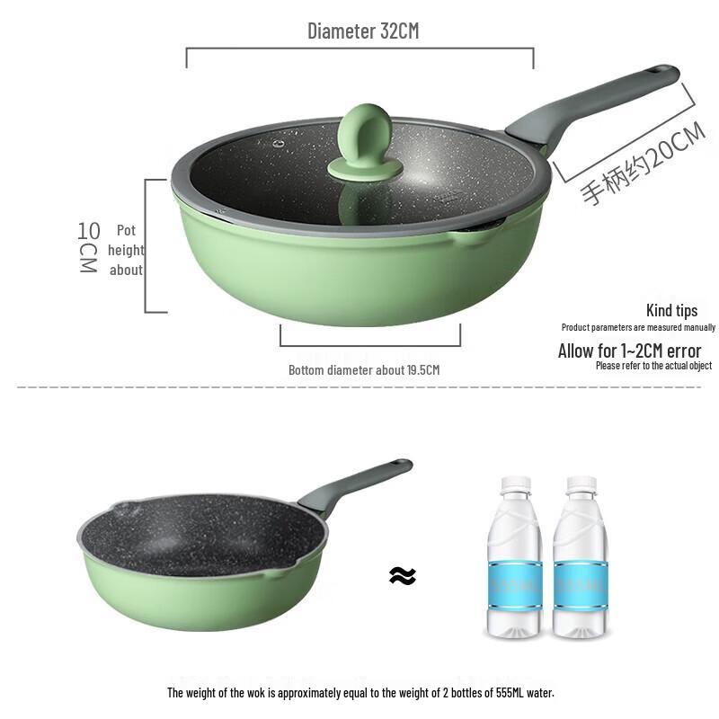 COOKER KING CG32ZQ 32 см Плоское дно Антипригарная Вок