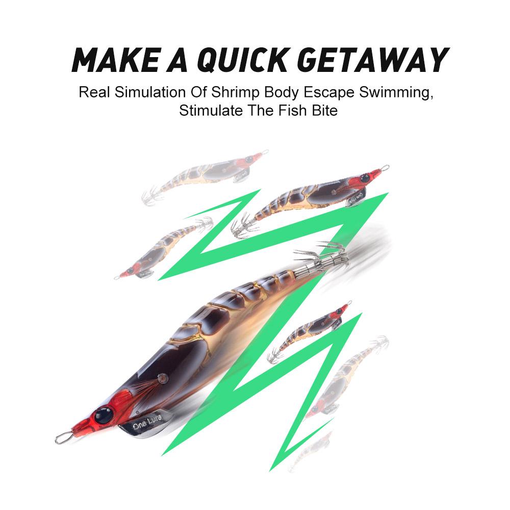 Kingdom EGI rybářské návnady 10,5g/15g/20g/25g/30g/35g 80mm/92mm/110mm Potápějící se návnady Good Action Lure Double Squid hook