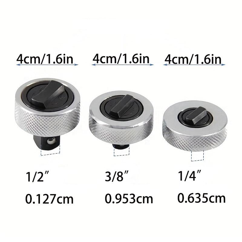 Mini Finger Ratsche Steckschlüssel Ganzstahl Handflächenratsche Steckschlüssel Reversibler Ratschengriff 1/4" 3/8" 1/2" Schraubendreher