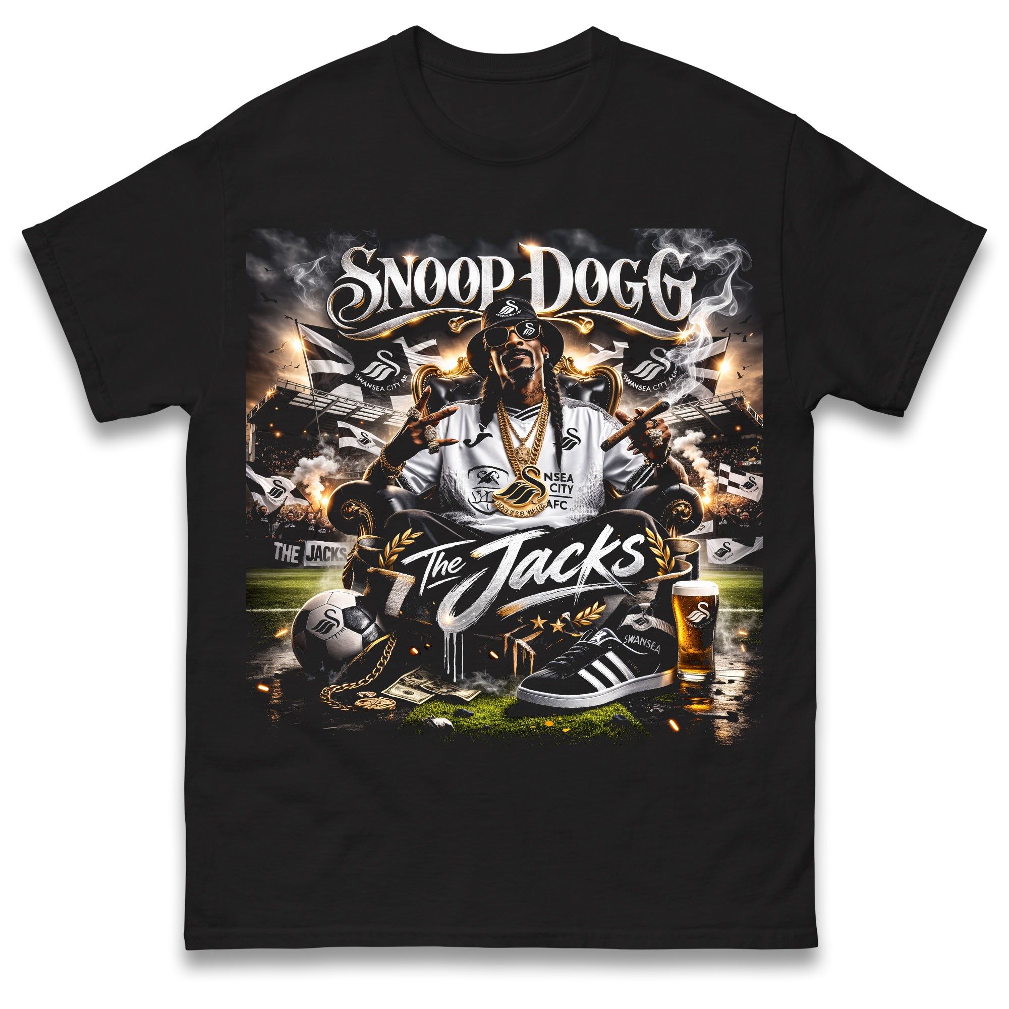 Snoop Dogg The Jacks Swansea T Shirt Tshirt Mens Womens Unisex Tops Tees 3XL