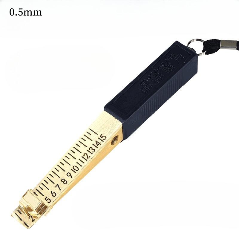 0.2/0.5mm Wedge Shaped Vernier Feeler Gauge Inspection Flatness Measuring Tool for House Engineering
