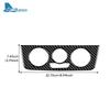 Pentru Seat Ibiza 6j 2009 2010 2011 2012 2013 2014 Autocolant Real din Fibră de Carbon Moale Panou de Bord AC Control Central Mașină Trim