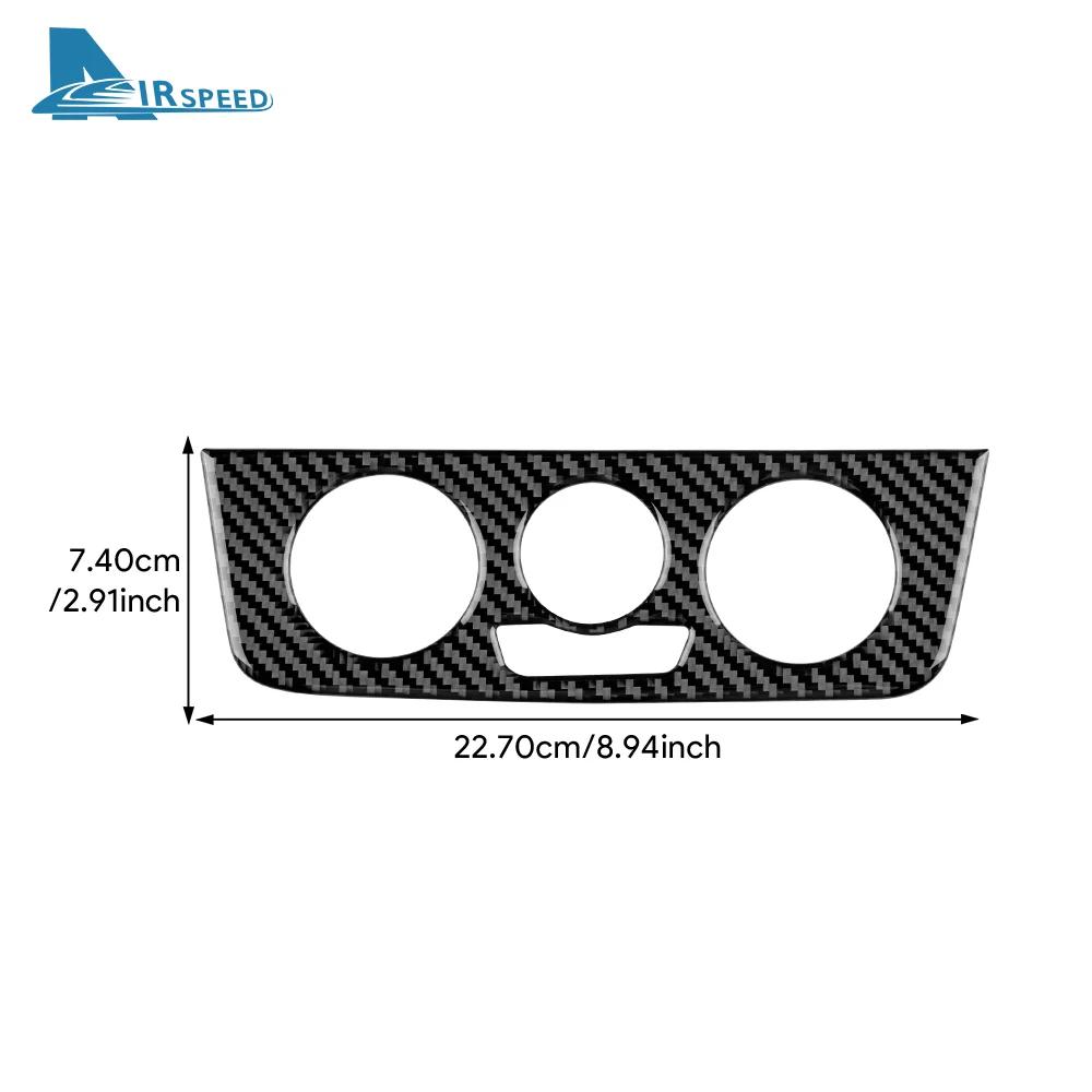 Pentru Seat Ibiza 6j 2009 2010 2011 2012 2013 2014 Autocolant Real din Fibră de Carbon Moale Panou de Bord AC Control Central Mașină Trim