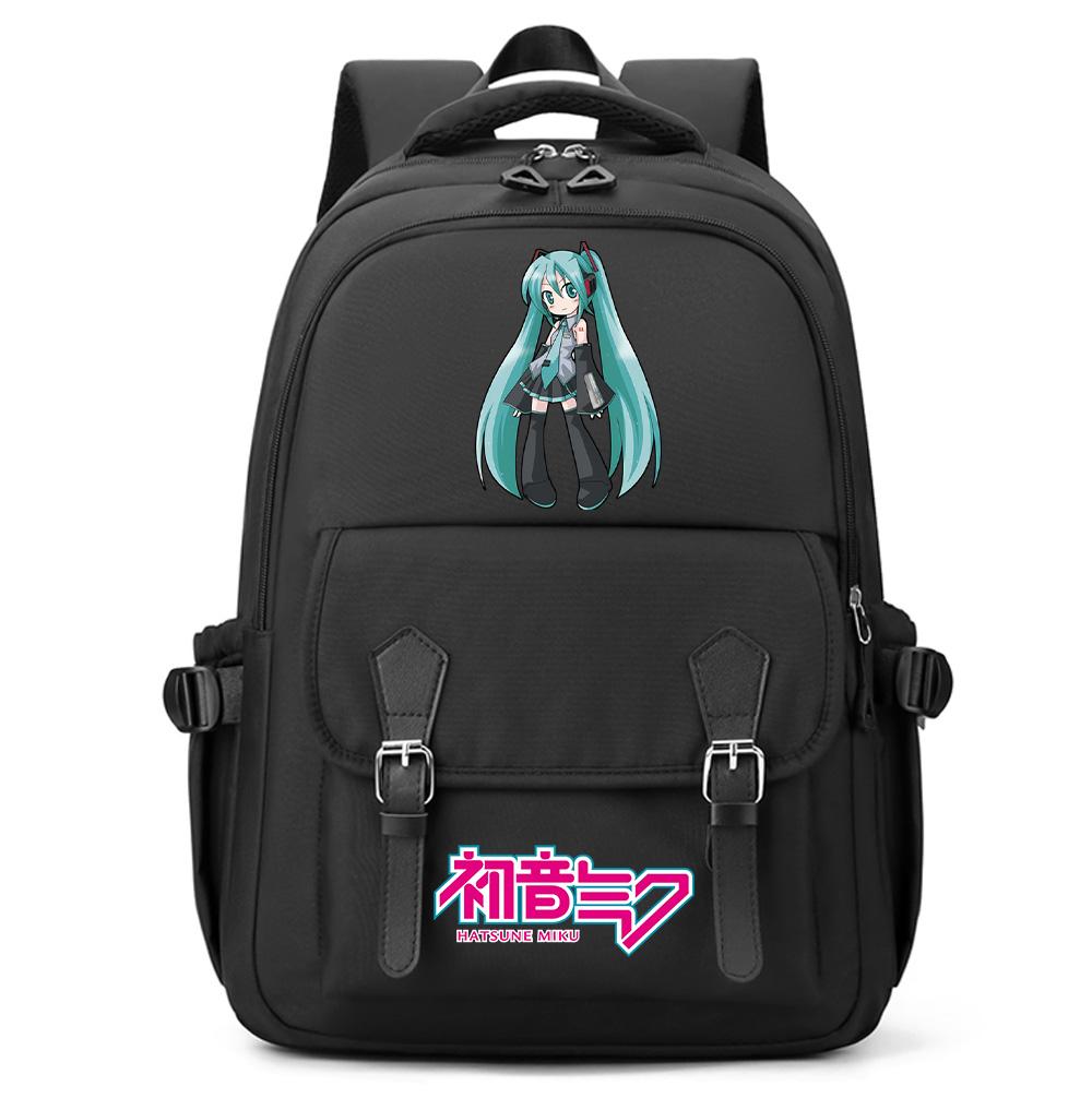 Anime Hatsune Miku Printed Large Capacity Backpack for Teenger Student Girl Boy Schoolbag Bookbag Women Waterproof Travel Bag Bookbag Mochila Gift