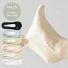 Solid Color Bottom Invisible Socks Ultra-Thin Anti Slip Socks Simple Boat Socks  Spring Summer